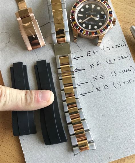 how to install rolex band|rolex oysterflex strap size chart.